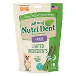 Nutri Dent Limited Ingredient Dental Chews Fresh Breath Large 10 count Nylabone 