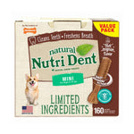 Nutri Dent Limited Ingredient Dental Chews Filet Mignon Mini 160 count Nylabone 