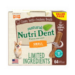 Nutri Dent Limited Ingredient Dental Chews Filet Mignon Small 64 count Nylabone 