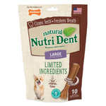 Nutri Dent Limited Ingredient Dental Chews Filet Mignon Large 10 count Nylabone 