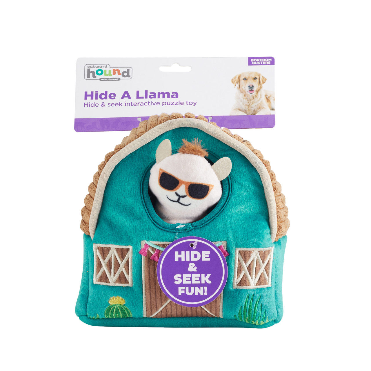 Hide A Llama Dog Toy - Outward Hound Hide A Llama Plush Outward Hound 
