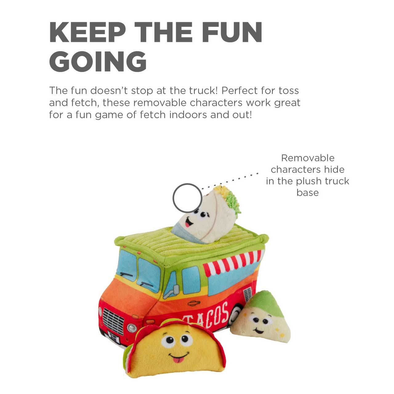 Hide A Taco Dog Toy - Outward Hound Hide A Taco Plush Dog Toy InfiniteWags 