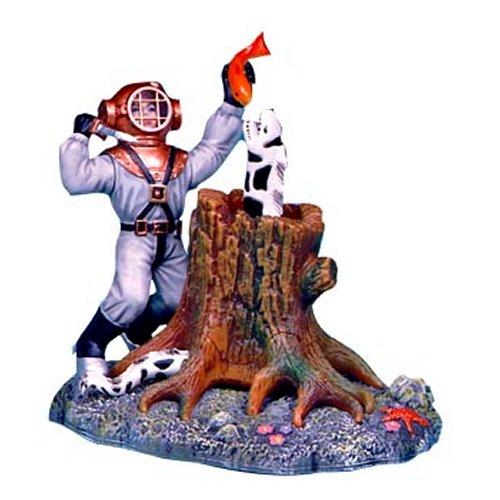 Diver Aquarium Ornament - Penn Plax Action Air Diver & Eel Aquariums/Aquarium Decorations Penn Plax 