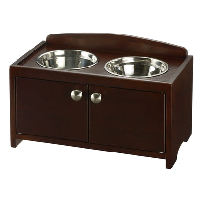 Elegant Wooden Pet Feeder Richell 