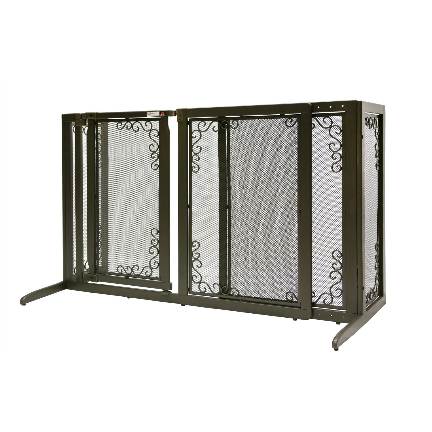 Deluxe Freestanding Mesh Pet Gate Richell 