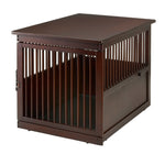 Wooden End Table Dog Crate Richell 