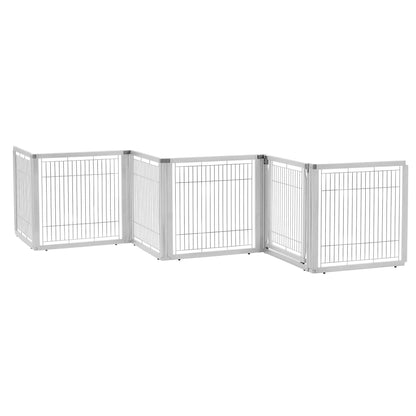 Convertible Elite Freestanding Pet Gate 6-Panel Richell 