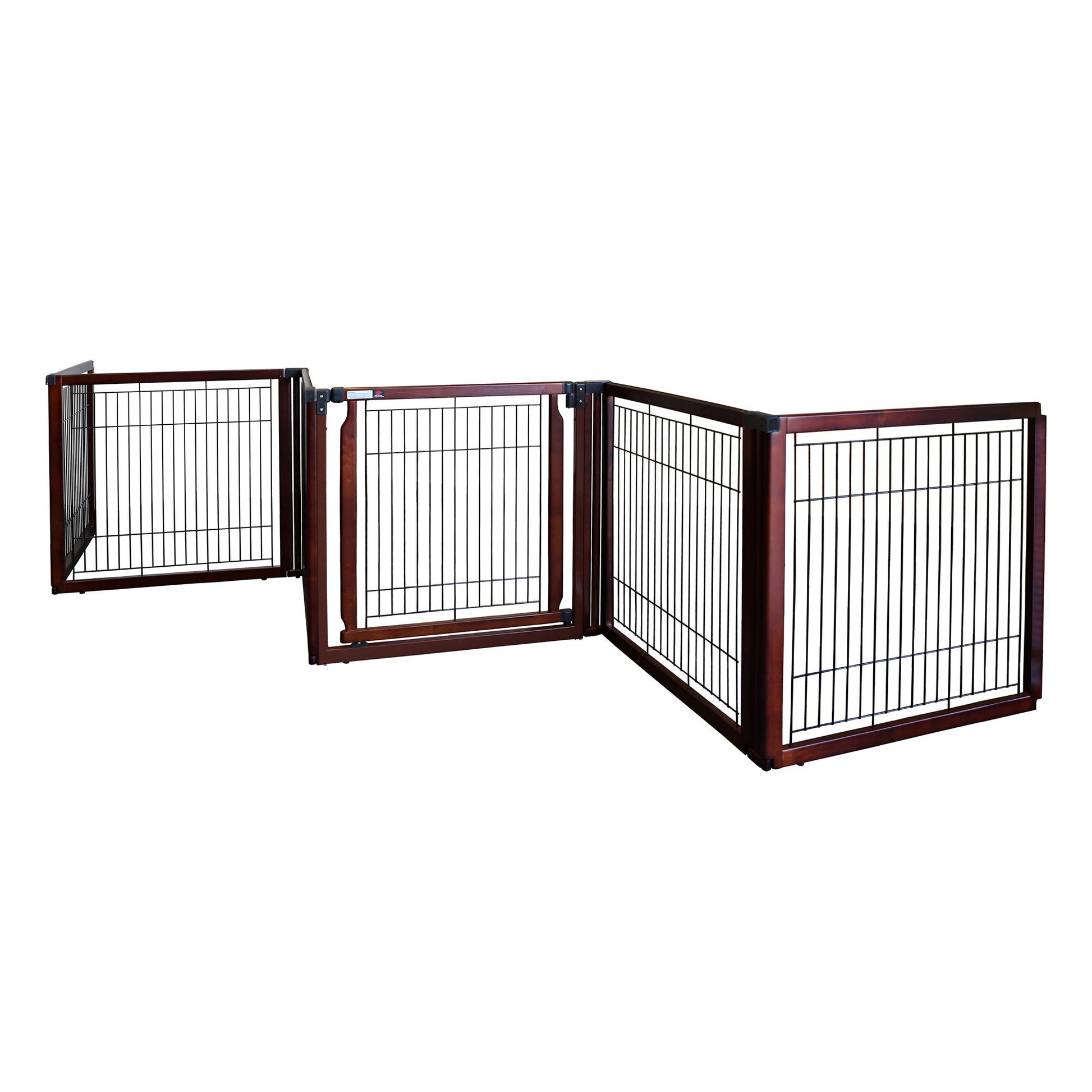Convertible Elite Freestanding Pet Gate 6-Panel Richell 