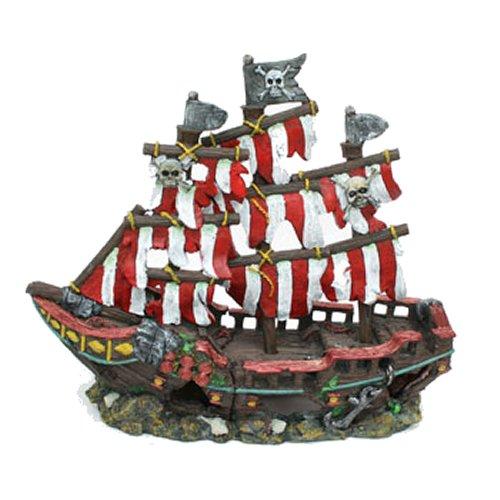 Pirate ship 2024 aquarium ornament