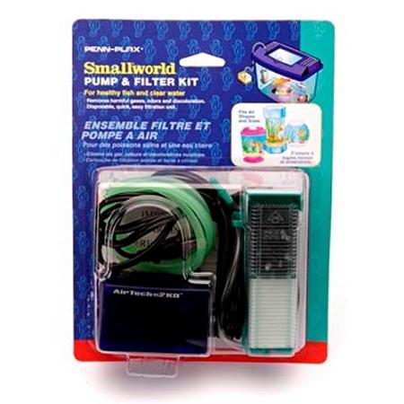 Smallworld Pump & Filter Starter Kit Aquariums/Aquarium Filters@Aquariums/Aquarium Pumps Penn Plax 