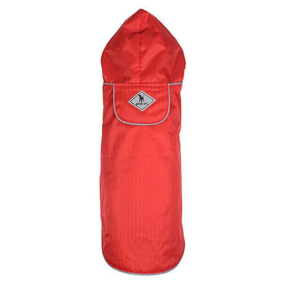Red Dog Rain Jacket - The Worthy Dog Red Seattle Slicker Jacket Dog Rain Jackets TheWorthyDog 