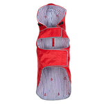 Red Dog Rain Jacket - The Worthy Dog Red Seattle Slicker Jacket Dog Rain Jackets TheWorthyDog 