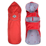 Red Dog Rain Jacket - The Worthy Dog Red Seattle Slicker Jacket Dog Rain Jackets TheWorthyDog 