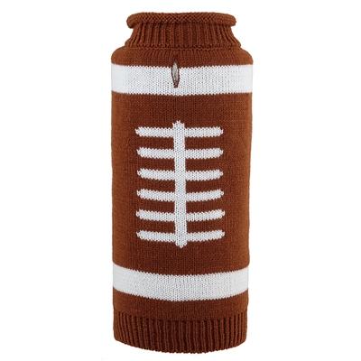 Football Dog Sweater - The Worthy Dog Touchdown Roll Neck Sweater Dog Sweaters TheWorthyDog 