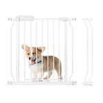 Dog Gate - Adjustable Metal Pet Fence - Safety InfiniteWags Medium - 34" - 38" 