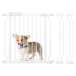 Dog Gate - Adjustable Metal Pet Fence - Safety InfiniteWags Large - 39" - 43" 