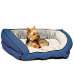 Couch Dog Bed - K&H Pet Products Bolster Couch Pet Bed K&H Pet Products Small Blue / Gray 