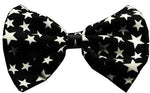 Dog Bow Tie Black and White Stars InfiniteWags 