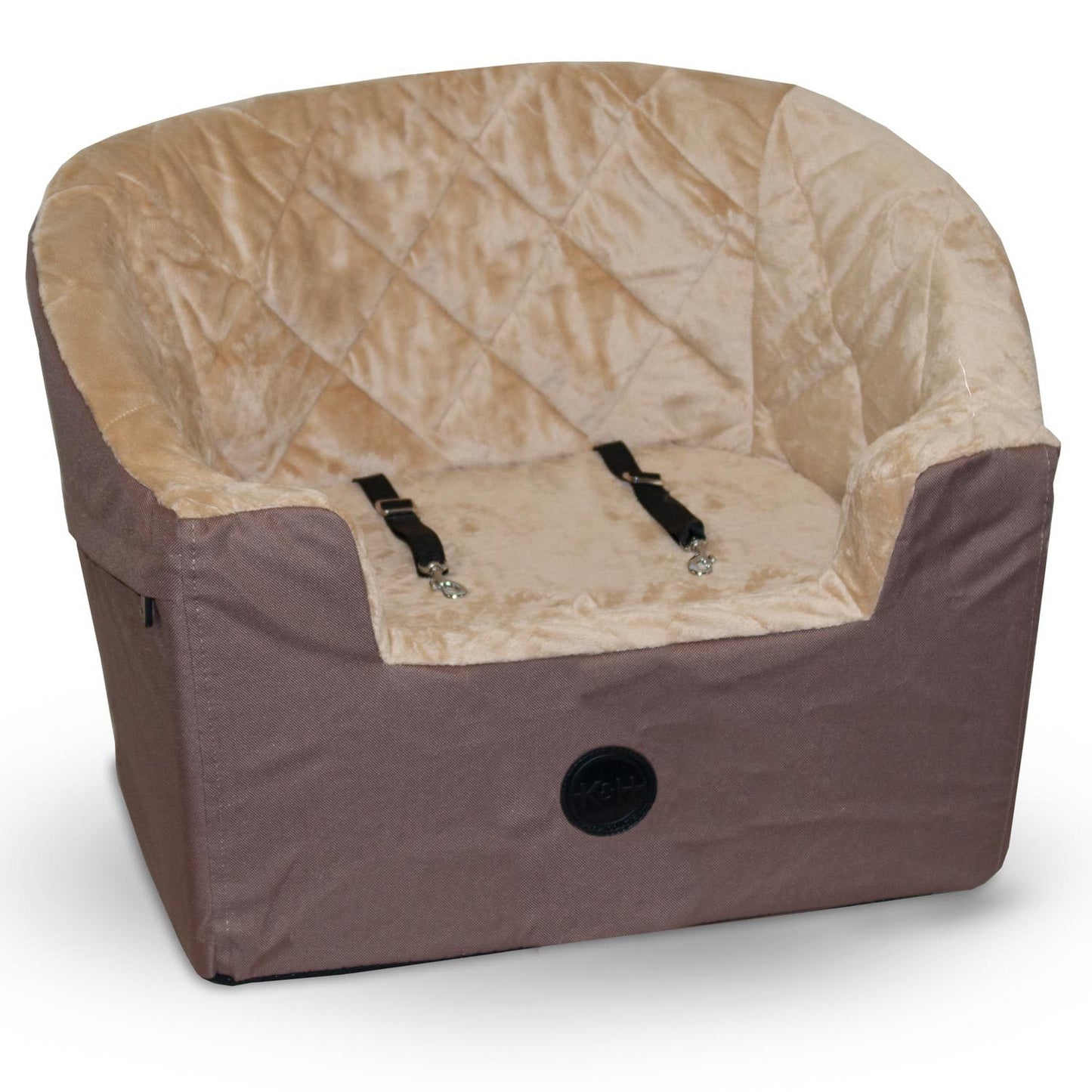 Dog Safety Seat for Cars, Trucks and SUVs - Booster Pet Car Seat - K&H Manufacturing K&H Pet Products Large Tan 