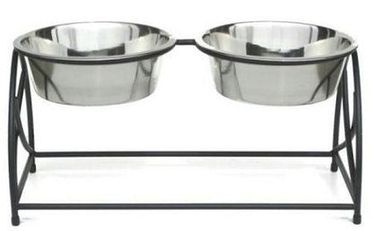 Butterfly Double Elevated Dog Feeder Pet Feeders PetsStop 