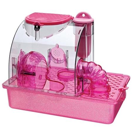 Pink Princess Hamster Cage - Small Small Pet Products Penn Plax 