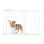 Dog Gate - Adjustable Metal Pet Fence - Safety InfiniteWags XL - 43" - 48" 