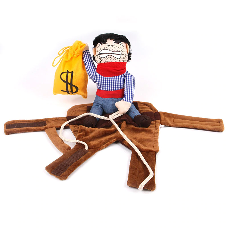 Riding Cowboy Dog Costume InfiniteWags 