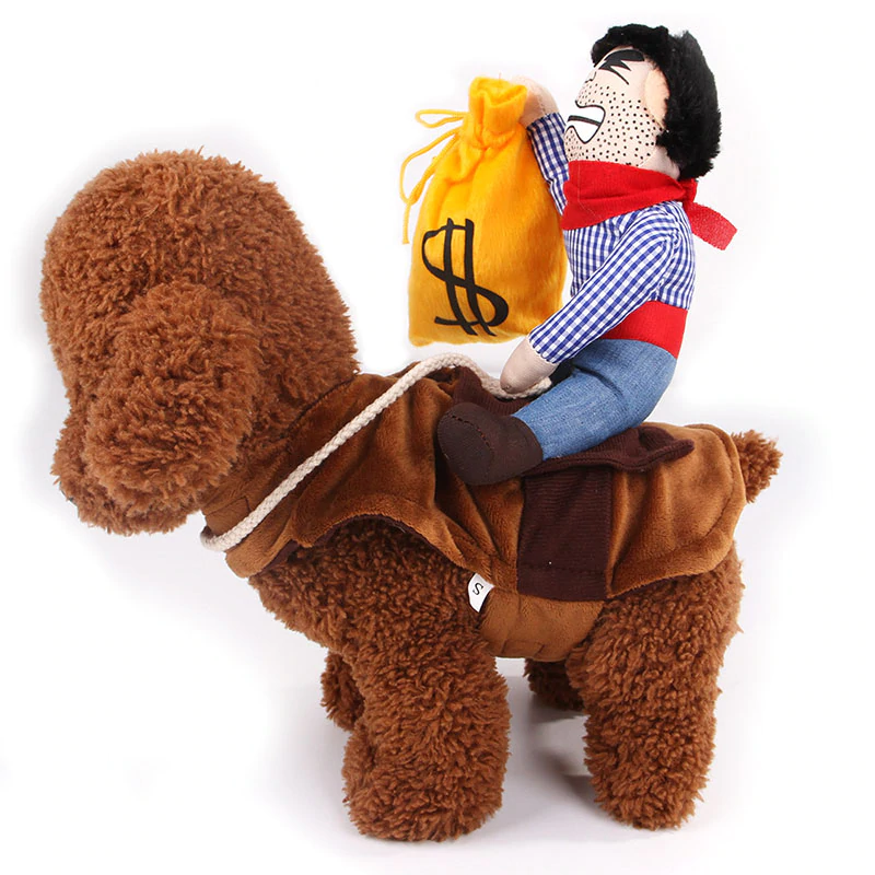 Riding Cowboy Dog Costume InfiniteWags 