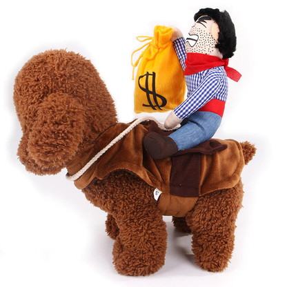 Riding Cowboy Dog Costume InfiniteWags 