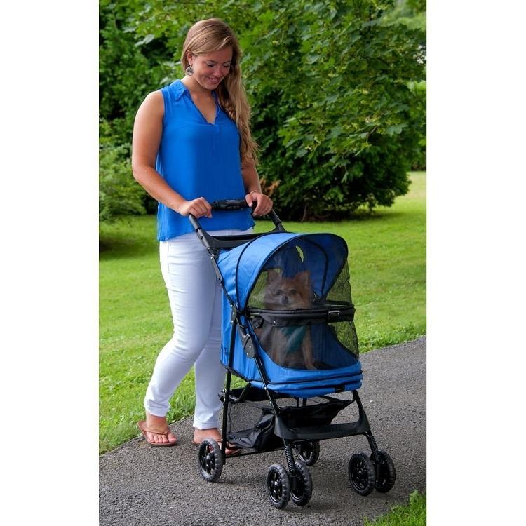 Zipperless Pet Stroller - Pet Gear Happy Trails No-Zip Pet Stroller Pet Strollers Pet Gear 