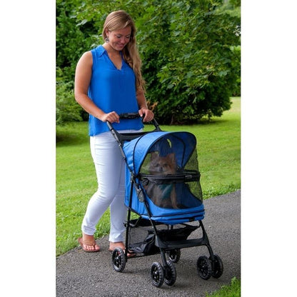 Zipperless Pet Stroller - Pet Gear Happy Trails No-Zip Pet Stroller Pet Strollers Pet Gear 