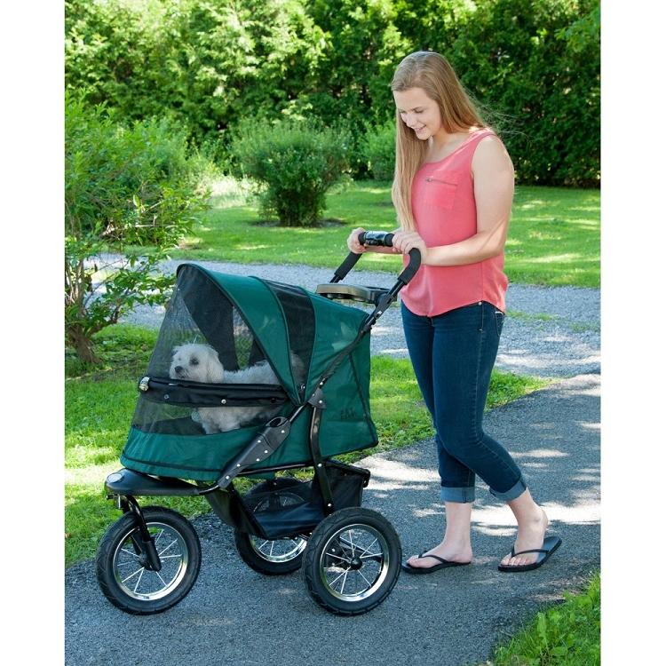 Jogger Pet Stroller - Pet Gear Jogger No-Zip Pet Stroller Pet Strollers Pet Gear Forest Green 
