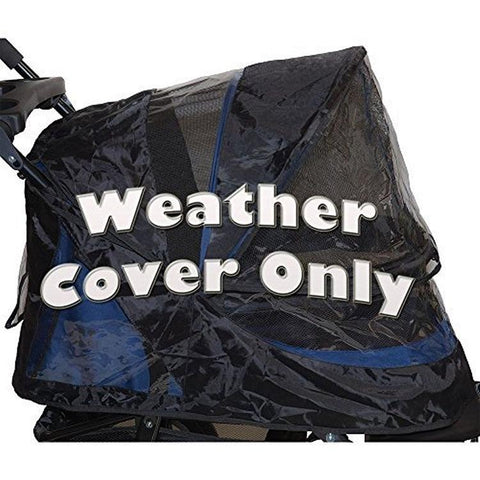 Weather Cover for No-Zip Jogger & AT3 Pet Stroller - Black Pet Strollers Pet Gear 