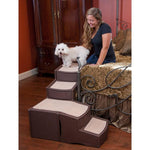 Pet Bed Stairs - 75lb Capacity - Pet Gear Easy Step Bed Pet Stairs Dog Steps Pet Gear 