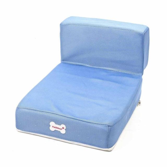 Soft Pet Stairs - 2 Step Design - Anti Slip InfiniteWags Blue 