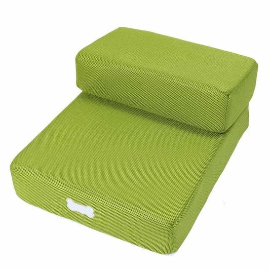 Soft Pet Stairs - 2 Step Design - Anti Slip InfiniteWags Green 