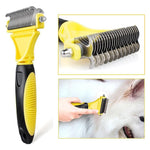 Pet Grooming Tool - Stainless Steel - Double-sided - For Matted and Tangled Hair InfiniteWags 