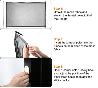 Universal Dog Gate - Nylon Mesh - Attach Anywhere InfiniteWags 