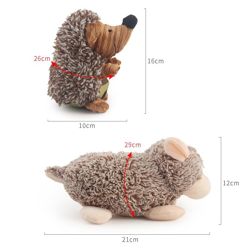 Plush Hedgehog Dog Toy - Squeaky InfiniteWags 