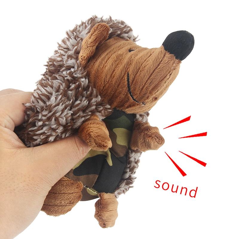 Plush Hedgehog Dog Toy - Squeaky InfiniteWags 