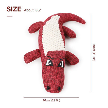 Crocodile Dog Toy - Durable Denim - Bite Resistant InfiniteWags 