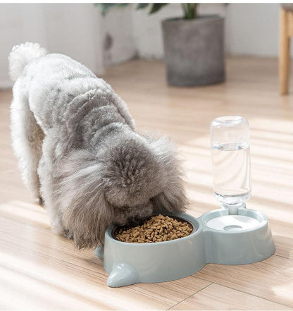 Pet Food Bowl with Self-filling Water Dispenser InfiniteWags 