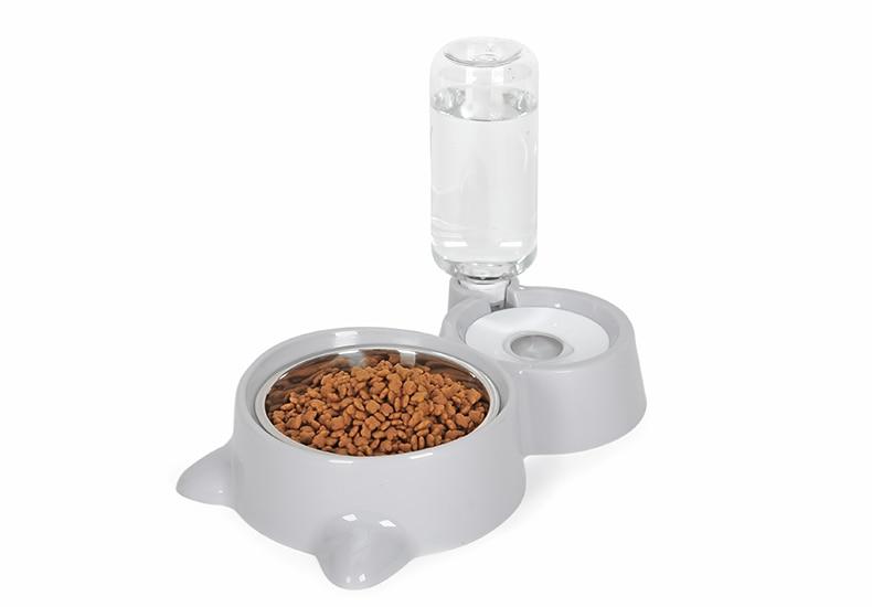 Pet Food Bowl with Self-filling Water Dispenser InfiniteWags 