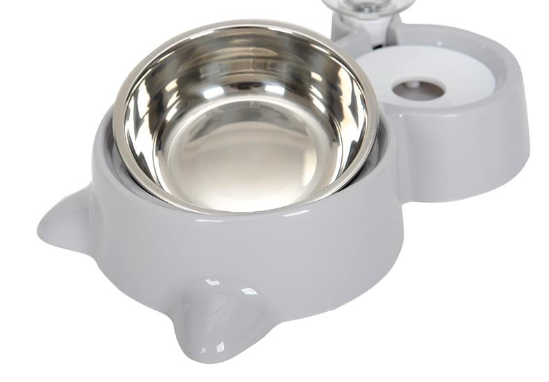 Pet Food Bowl with Self-filling Water Dispenser InfiniteWags 