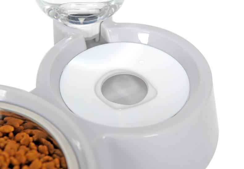 Pet Food Bowl with Self-filling Water Dispenser InfiniteWags 