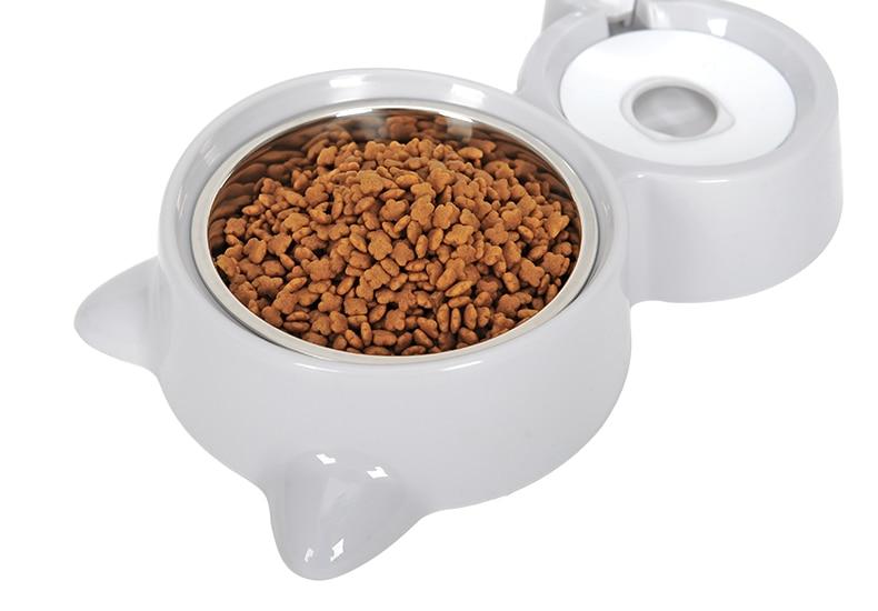 Pet Food Bowl with Self-filling Water Dispenser InfiniteWags 