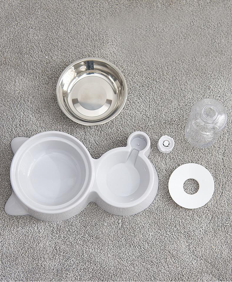 Pet Food Bowl with Self-filling Water Dispenser InfiniteWags 