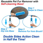 Pet Hair Lint Brush - Double Sided - Self Cleaning InfiniteWags 