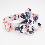 Pink Floral Rose Collar and Leash Set InfiniteWags 