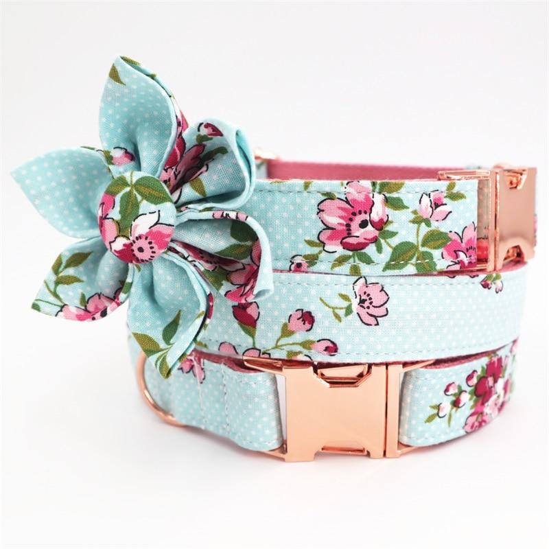 Floral Rose Collar and Leash Set InfiniteWags 